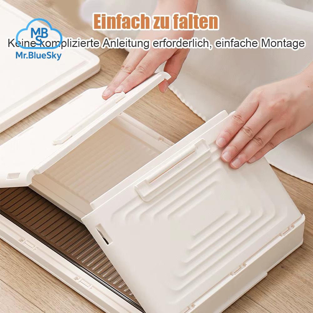 2/4/5 Etagen Faltbare Aufbewahrungsbox Mit Deckel, Zusammenklappbare Aufbewahrung, Schuhregal, Organizer, Haushalts-Organizer, Box Mit Rädern