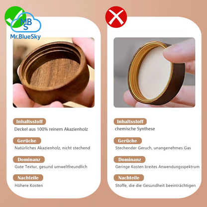 12/24 Stück 120 Ml Glas-Gewürzgläser Mit Deckel Aus Natürlichem Akazienholz, Runde Shaker-Behälter Mit Etiketten Für Die Aufbewahrung in Der Küche