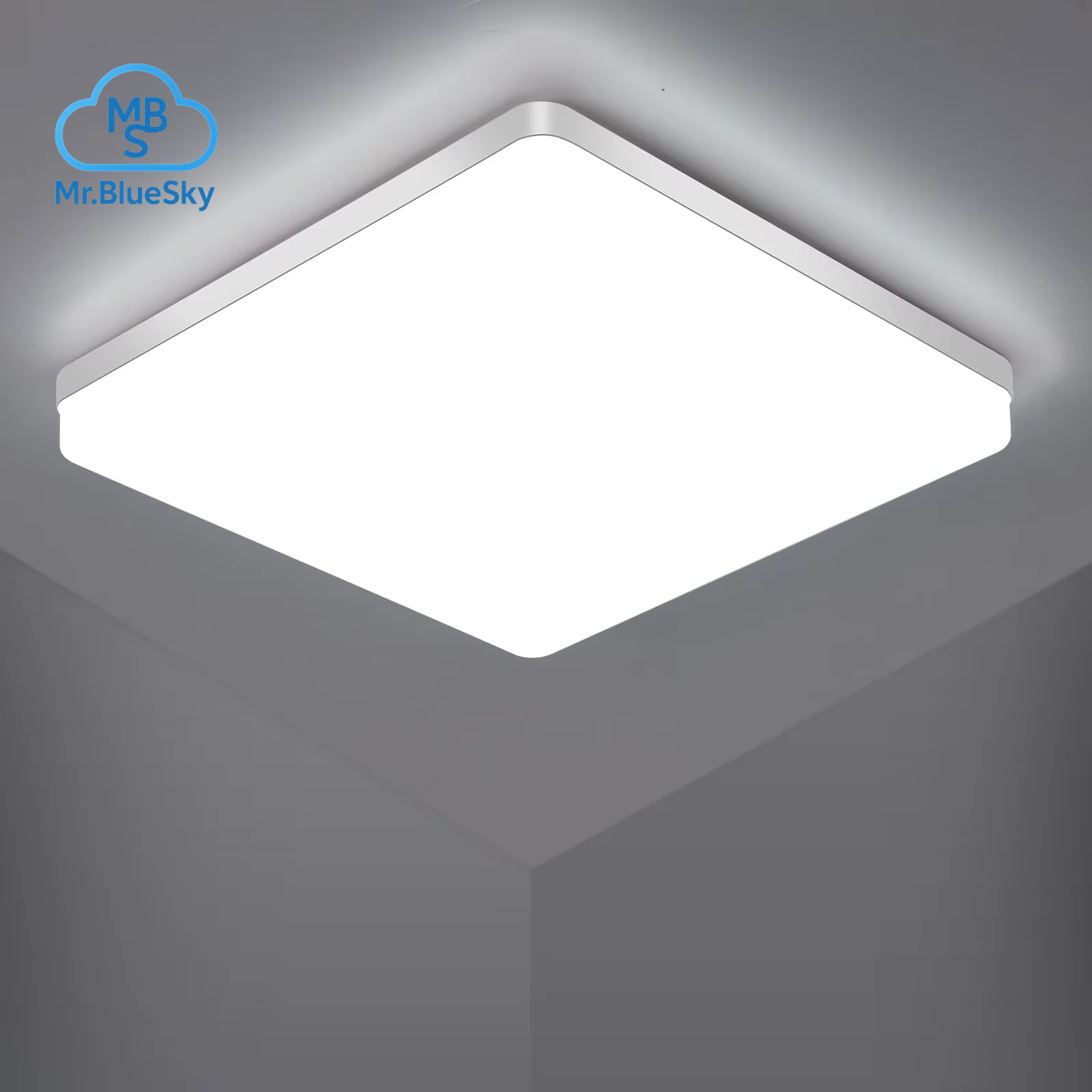 48 W Quadratische Led-Deckenleuchte, 5400 Lm Led-Deckenleuchte, IP44 6500 K Led-Deckenleuchte, Deckenleuchte Für Badezimmer