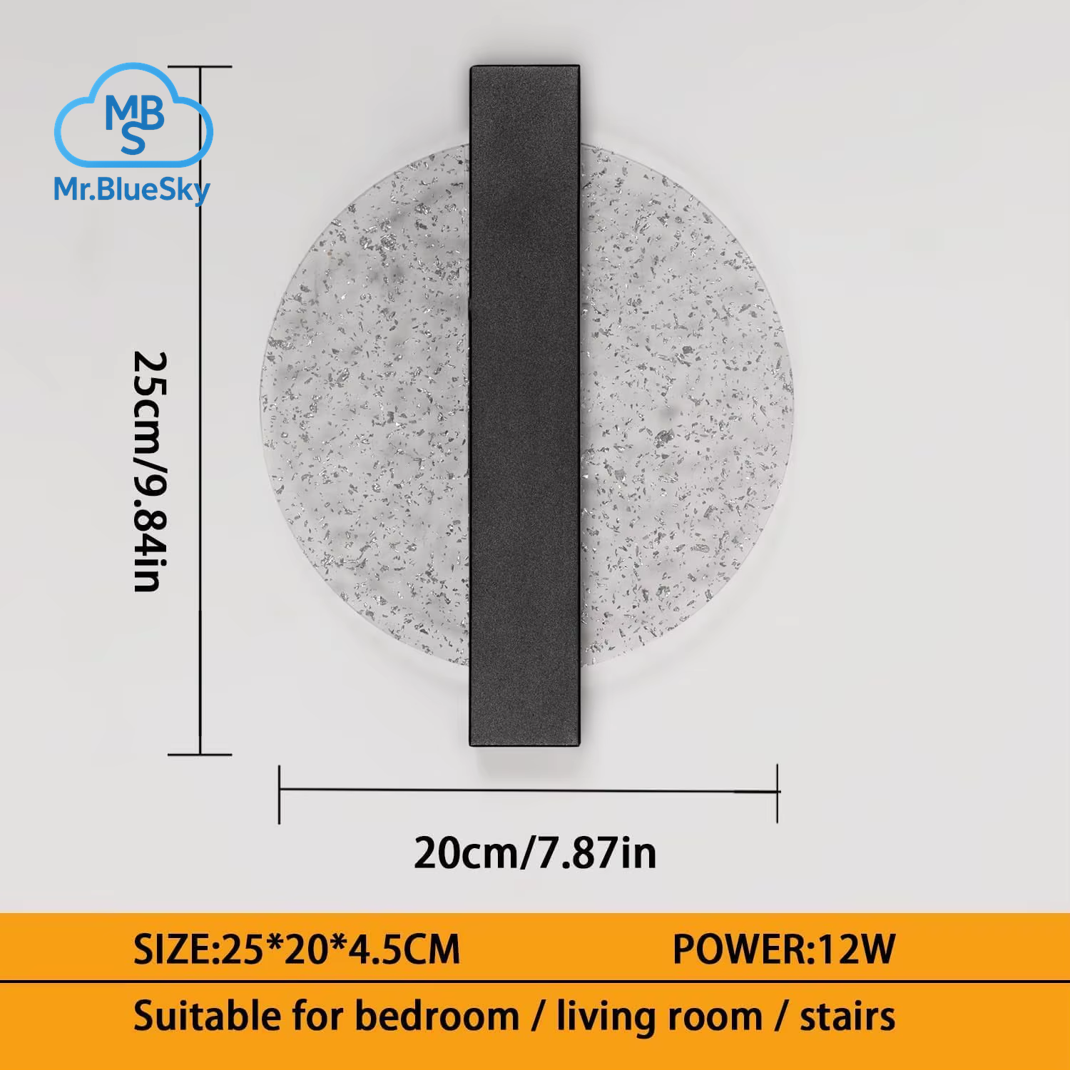 Moderne Led-Wandleuchte Mit Blatt Silber, Rund, Schwarz, Acryl, Warmes Licht 3500 K, Für Schlafzimmer Und Wohnzimmer