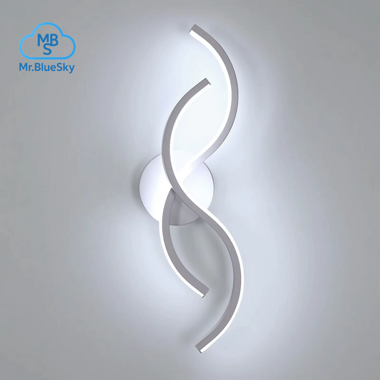 Modern Minimalist Wall Light in White Aluminum 41X14X6.5Cm - White Light 6500K, 220V