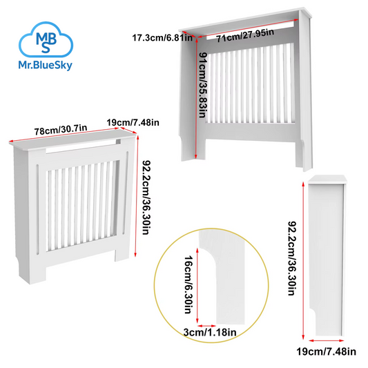 Radiatorverkleidung, wärmeausgleichende Wirkung, Heizungsoptimierung, modernes Design