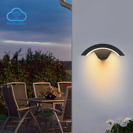 24W Led-Wandleuchten Für Den Außenbereich, Warmweiße 3000K Led-Wandleuchte, Wasserdicht IP65, Aluminium-Außenwandleuchte Für Terrasse
