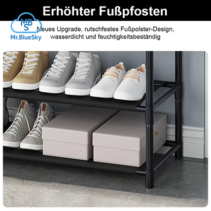 DIY Schuh- Und Hutablage, Kleiderbügel, Organizer, Bodenstehend, Aufbewahrungsregal, Tür, Einfaches Mehrschichtiges Schuhregal