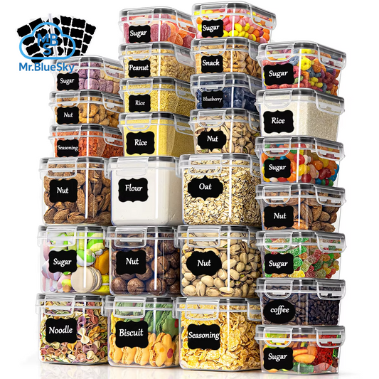 Küchenabbewahrungsbehälter Mit Deckel, Luftdicht, 27Er-Set, 0,8 L/0,32 L/0,24 L, Bpa-Frei