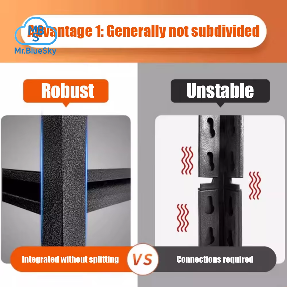 3/4-Stufiges Lagerregal, Robuste, Verstellbare Supermarktregale, Lagerregale Aus Kohlenstoffstahl, Lagerregale Für Den Haushalt